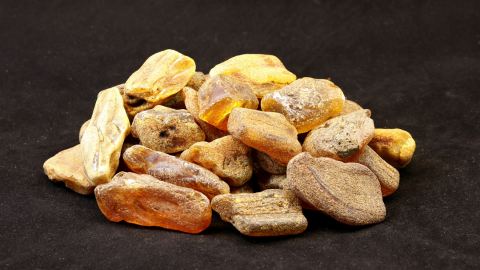 Rohbernstein, Farbenvielfalt und Erscheinungsformen