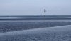 Rettungsbaken und Insel Neuwerk bei Cuxhaven