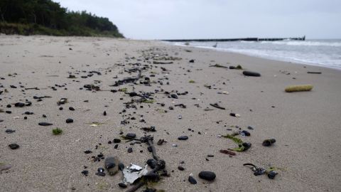 Bernstein am Strand in Ustronie Morskie