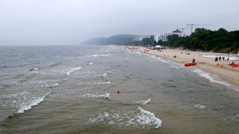 Bernstein finden in Międzyzdroje an der Ostsee, Polen