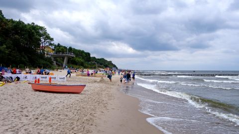 Kleiner Fischerhafen in Rewal