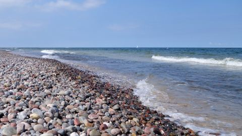 Steine am Strand Grzybowo