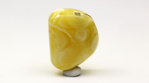 Baltischer Bernstein von Hand poliert