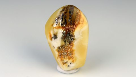 Baltischer Bernstein von Hand poliert