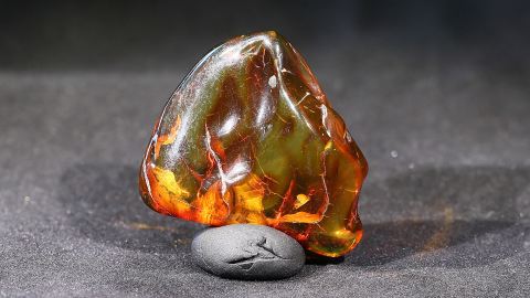Bernstein geschliffen und poliert