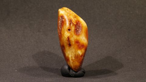 Bernstein gelb bis rotbraun, rotter Bernstein, butterscoth