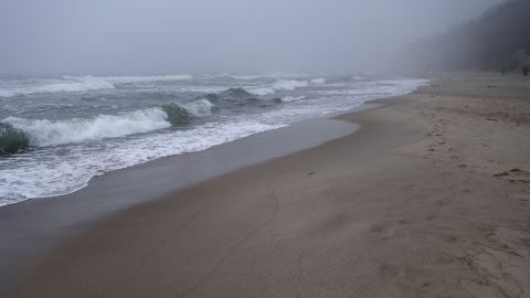 Die Ostsee bei Ustka feierte Silvester mit einem großen Bernstein-Feuerwerk!