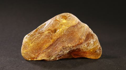 Bernstein Stalaktiten-Tropfen, Stalaktitenschlaube