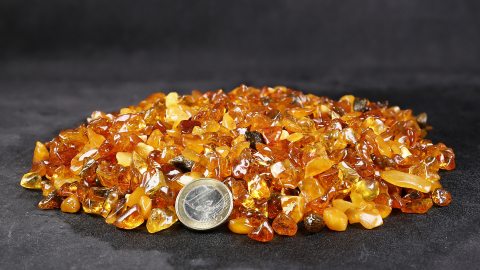 Baltischer Bernstein, Naturbernstein 0,2 bis 0,5 Gramm